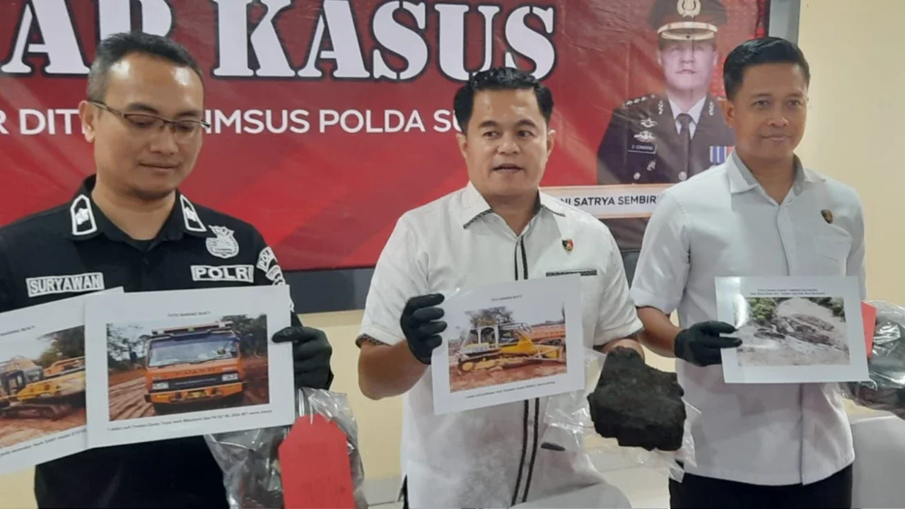 Polda Sumsel Gerebek Tambang Batu bara Ilegal, Dua Warga Banyuasin Ditangkap