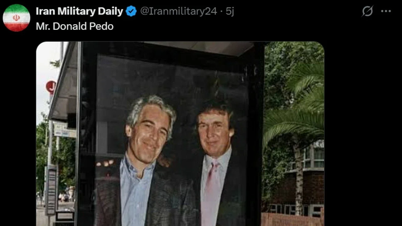 Sentilan Akun Militer Iran buat Warga Amerika: Presiden Kalian Pedofil