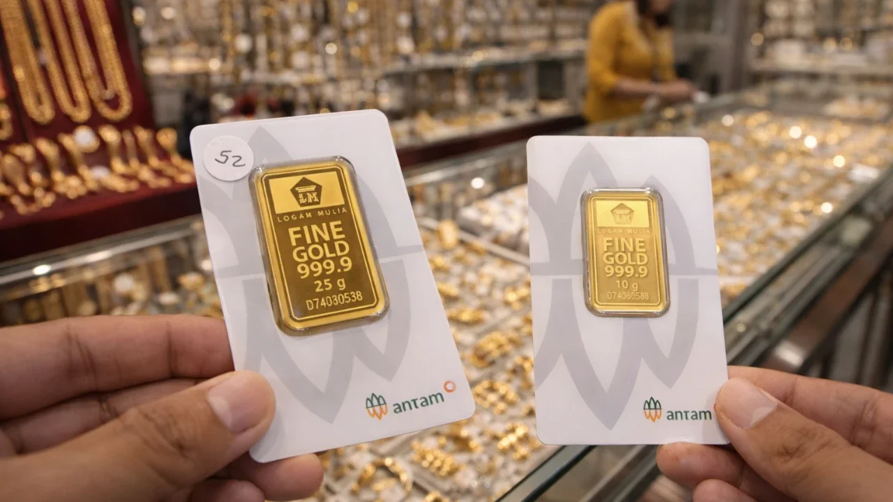 Harga Emas Antam Senin 16 Maret 2026 Turun Rp5.000, Kini Rp2,992 Juta per Gram