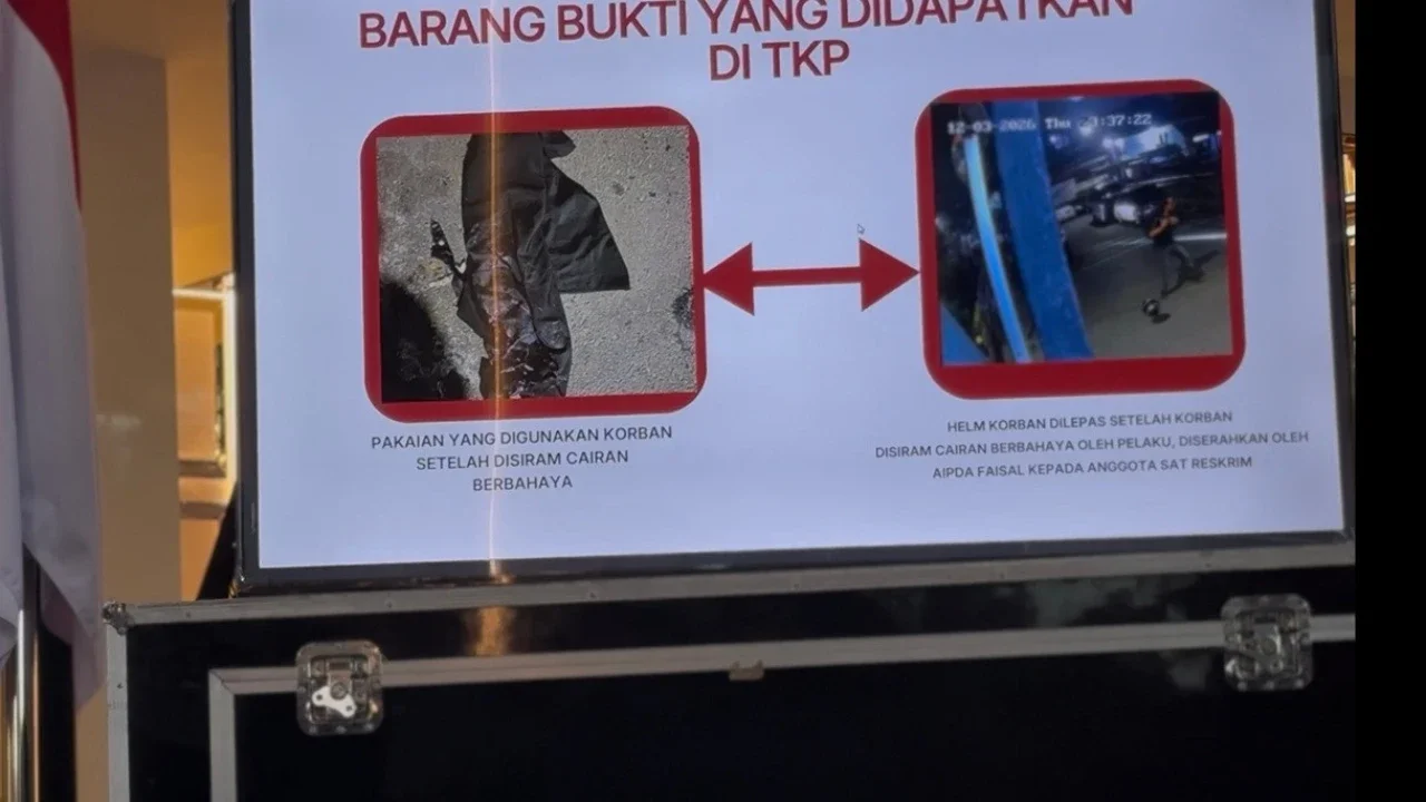 Jaket Rusak dan Helm Hitam, Saksi Bisu Andrie Yunus Disiram Air Keras