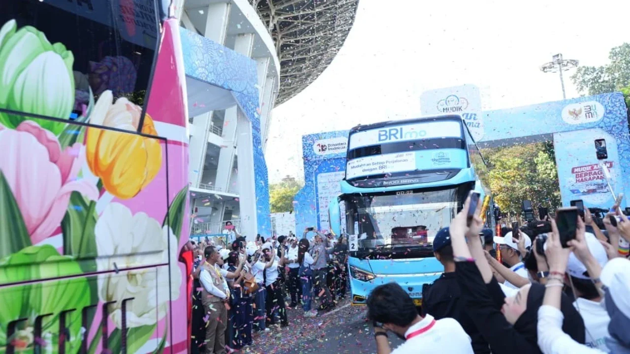 Pulang Kampung Aman dan Nyaman, BRI Berangkatkan 12.352 Pemudik dengan 238 Bus
