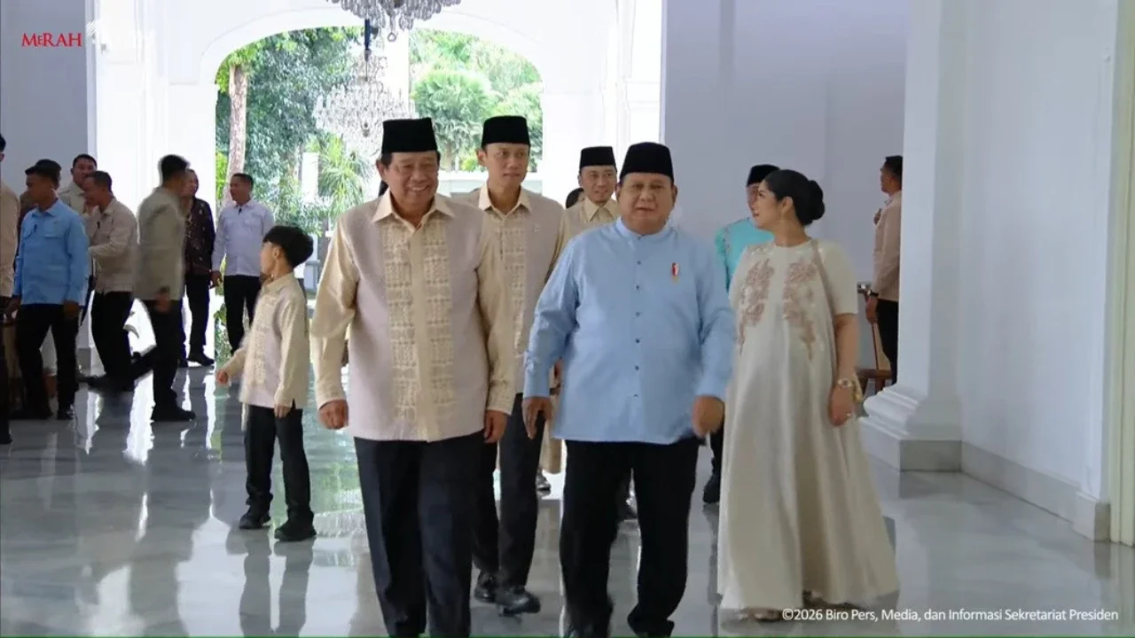 Halalbihalal Idulfitri 1447 Hijriah, SBY dan Keluarga Temui Prabowo di Istana Merdeka