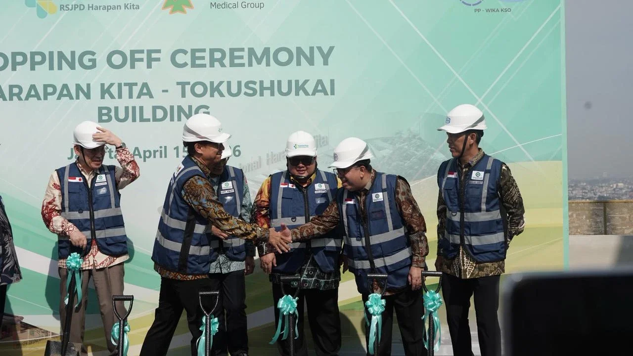 RSJPD Harapan Kita – Tokushukai Capai Topping Off, Capaian Realisasi 73,2 Persen