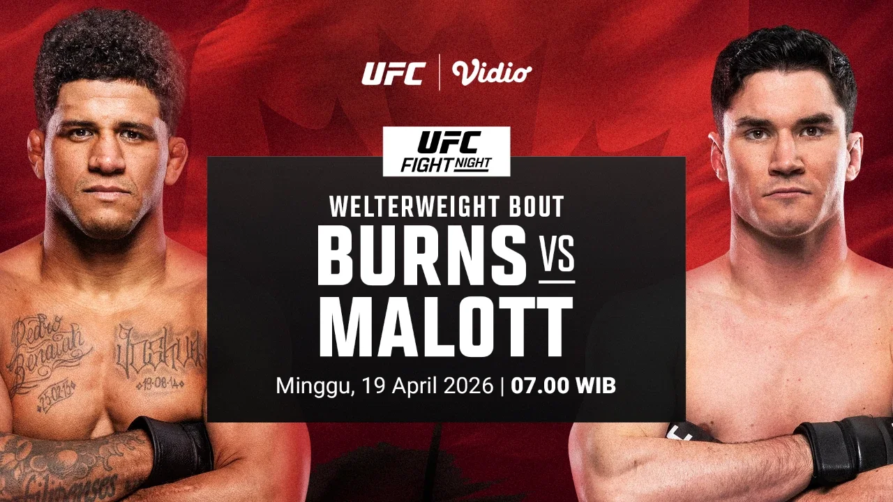 Live Streaming UFC Fight Night: Gilbert Burns vs Mike Malott, Eksklusif di Vidio