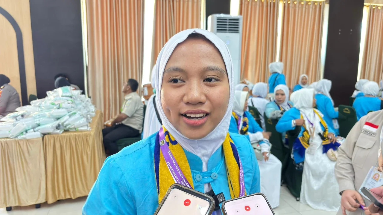Jemaah haji termuda dari Makassar Husnul Khulqy Akhwan