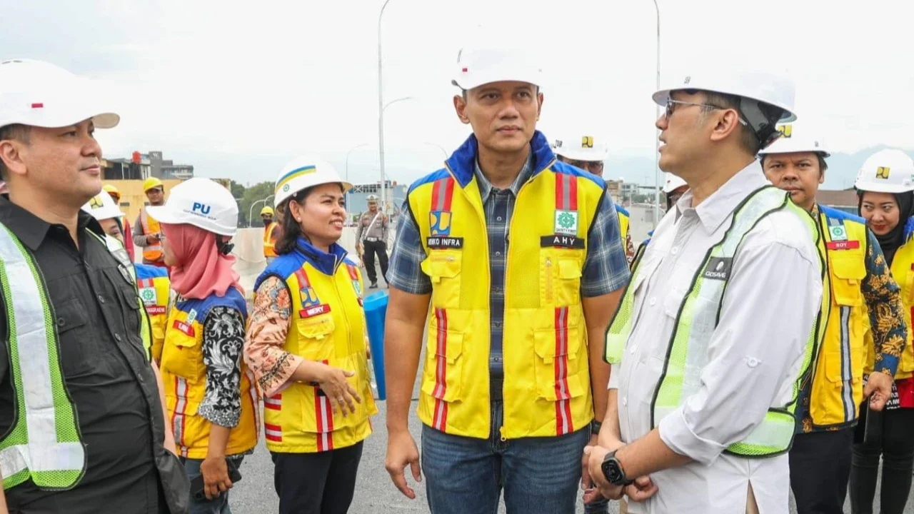 Menteri Koordinator Bidang Infrastruktur dan Pembangunan Kewilayahan Agus Harimurti Yudhoyono meninjau program pembangunan di Daerah Istimewa Yogyakarta, Jumat (24/4/2026).