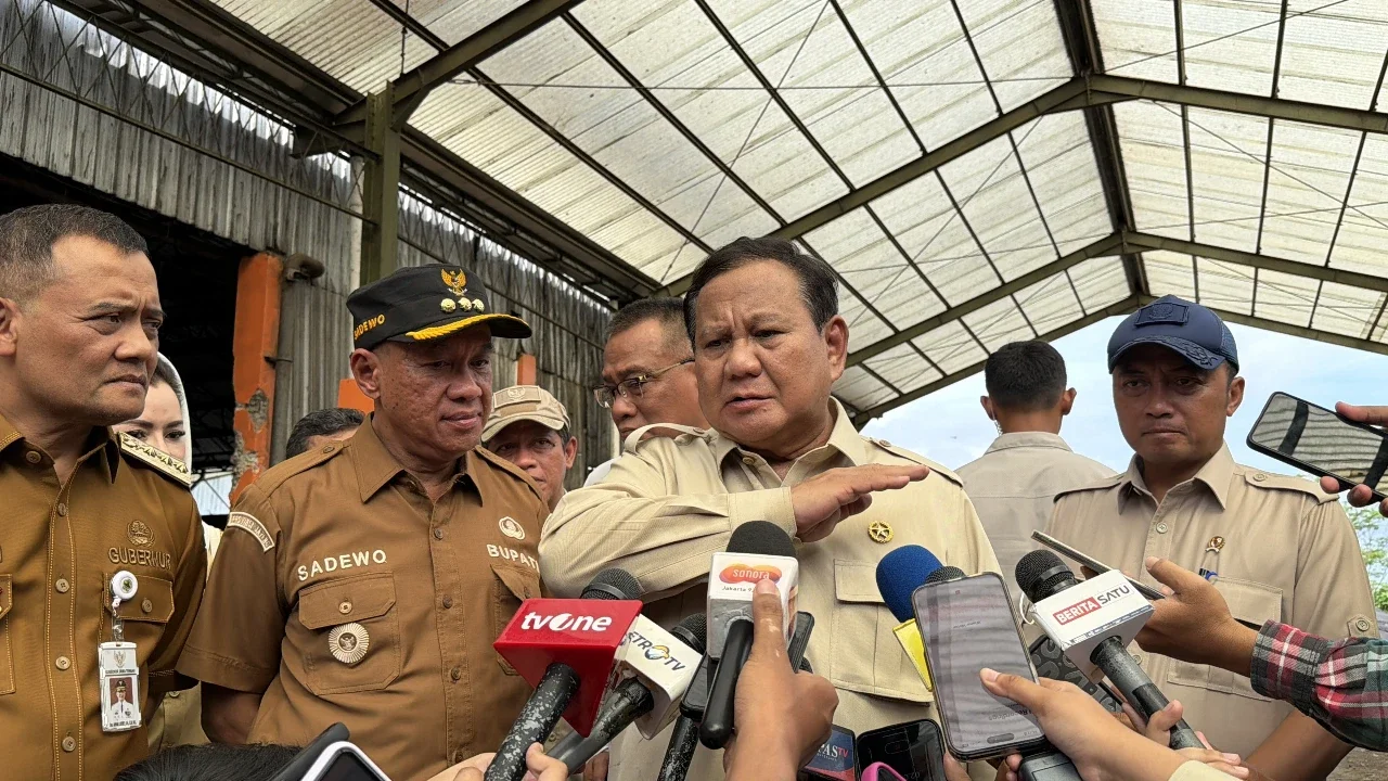 Presiden Prabowo Subianto di TPST BLE Banyumas