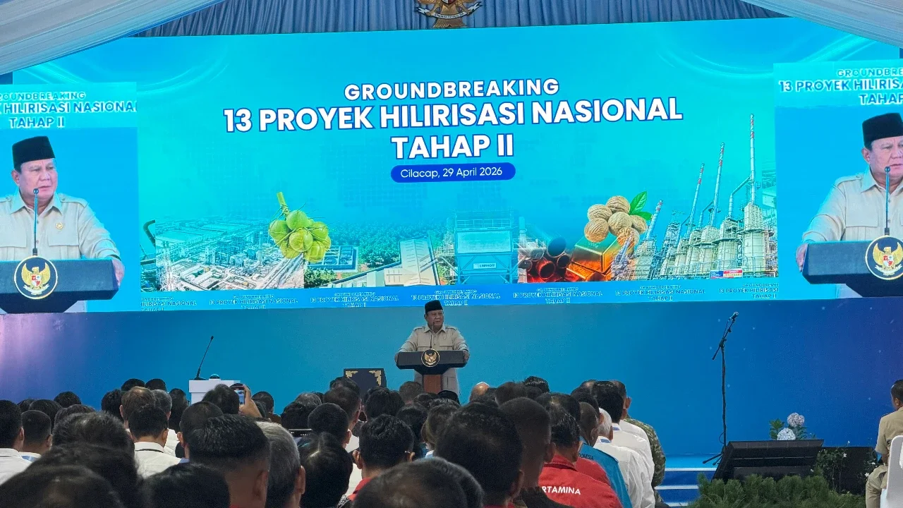 Prabowo Groundbreaking 13 Proyek Hilirisasi Senilai Rp116 Triliun