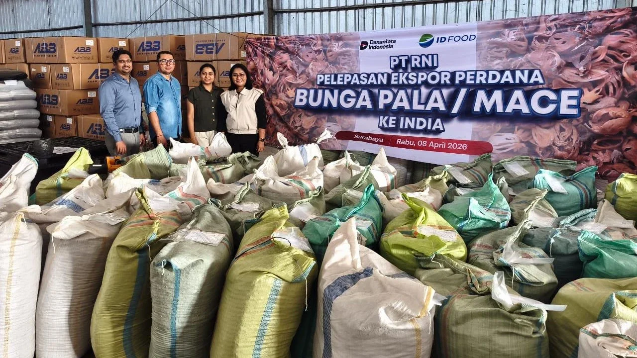Garap Komoditas Rempah, ID FOOD Ekspor Perdana Bunga Pala ke India