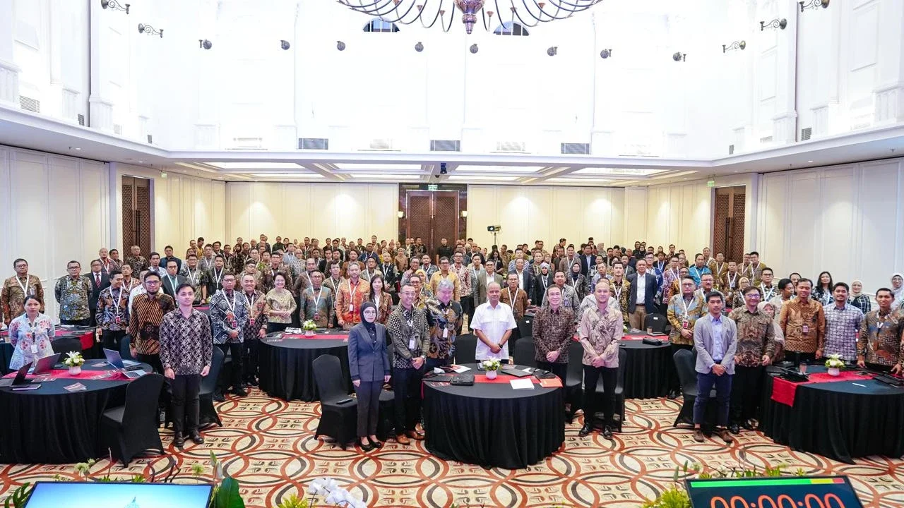 Forum strategis Transformasi Digital BUMN yang diselenggarakan oleh Danantara Indonesia di Wisma Danantara, Jakarta, Senin (5/5).