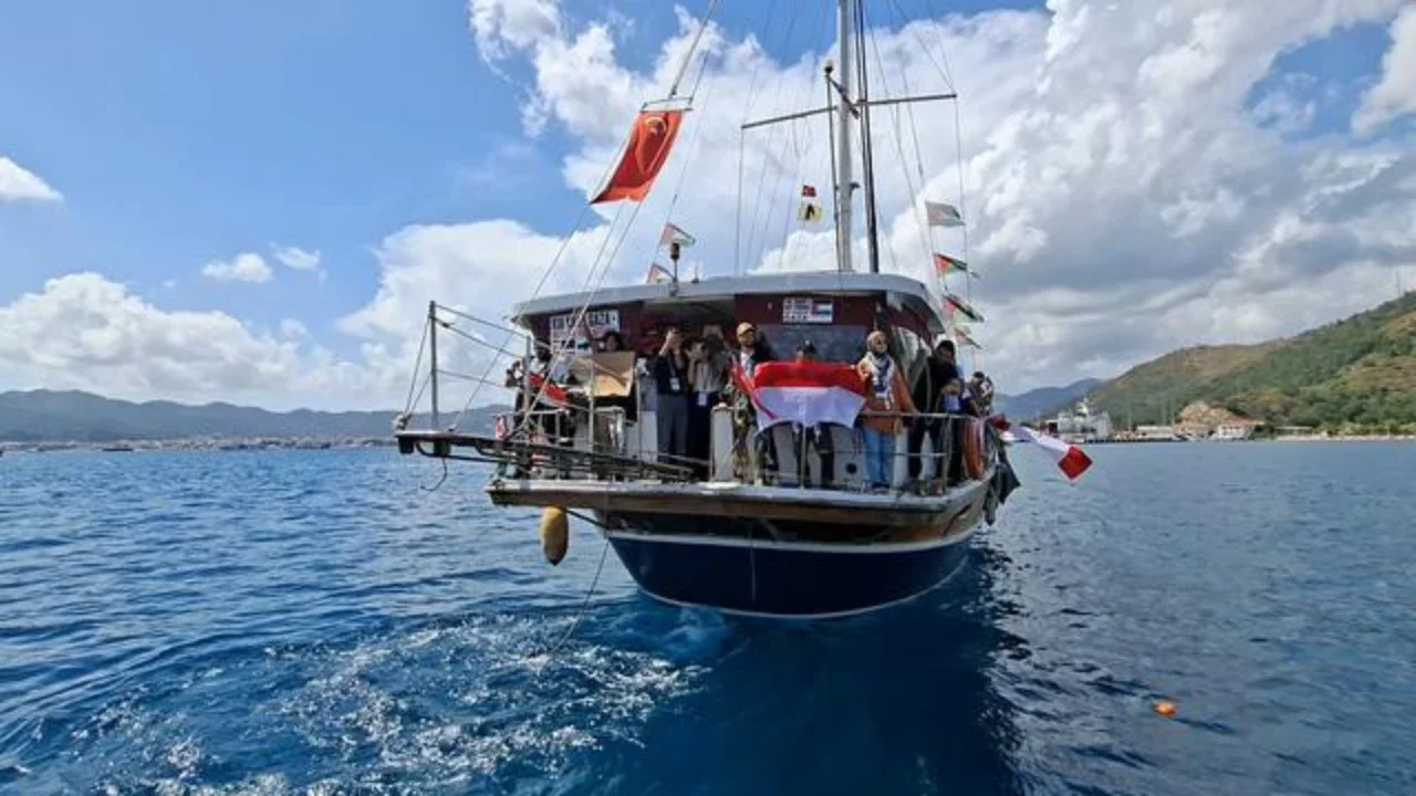 Delegasi Indonesia yang tergabung dalam misi kemanusiaan Global Sumud Flotilla (GSF). (Liputan6.com/Nanda Farikh Ibrahim)