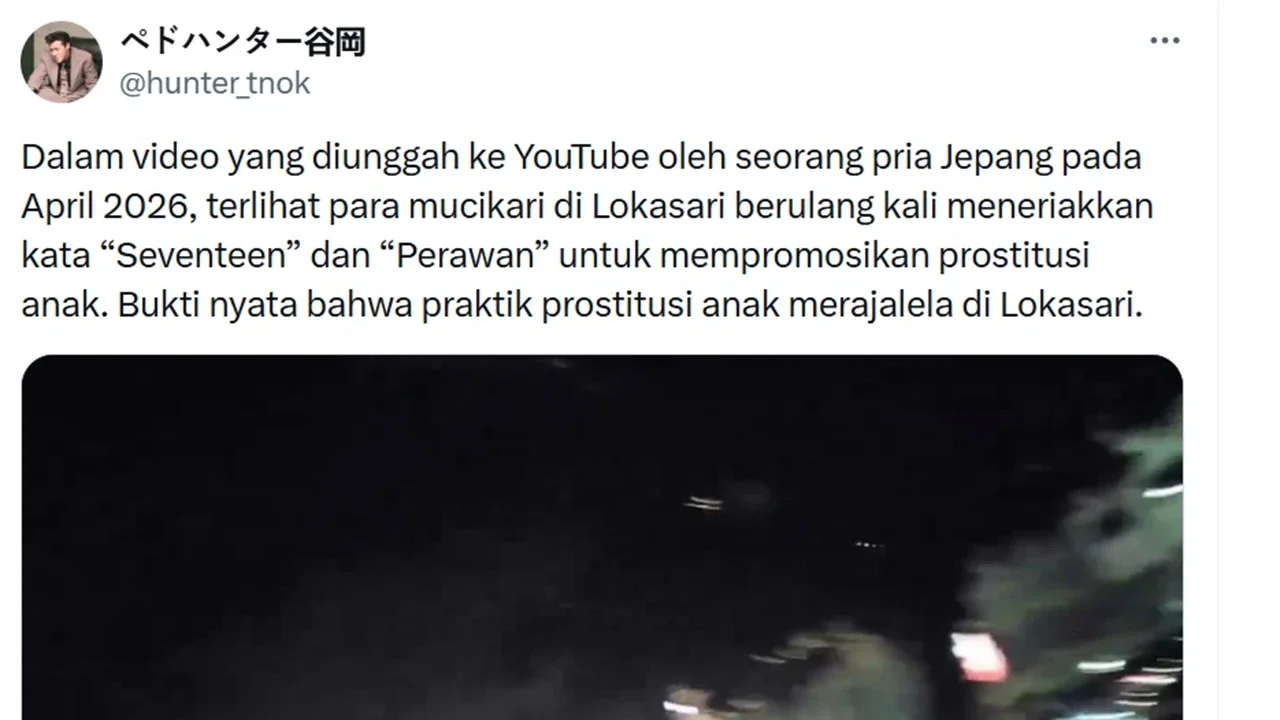 Viral Postingan Marak Prostitusi Anak di Taman Sari, Kapolsek Buka Suara