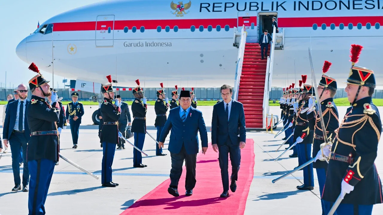 Prabowo Tiba di Paris, Bahas Penguatan Hubungan Indonesia-Prancis