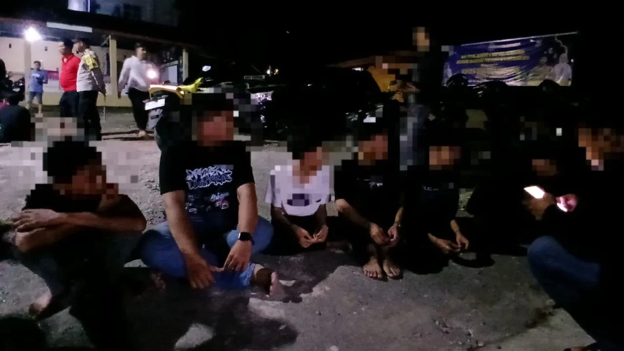 Ancam Serang Petugas Gunakan Busur Panah, Puluhan Remaja Geng Motor Ditangkap Polres Maros
