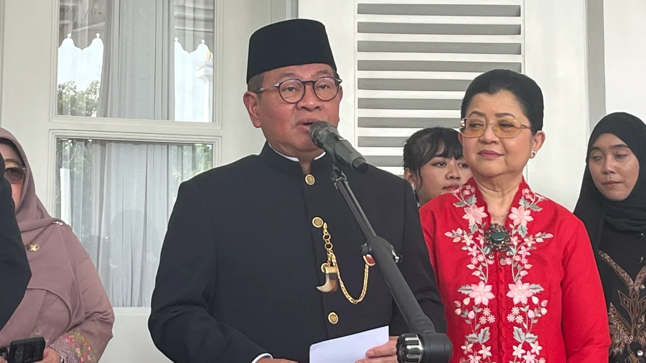 Gubernur DKI Jakarta Pramono Anung usai upacara Hari Pendidikan Nasional di Balai Kota DKI Jakarta, Senin (4/5/2026).