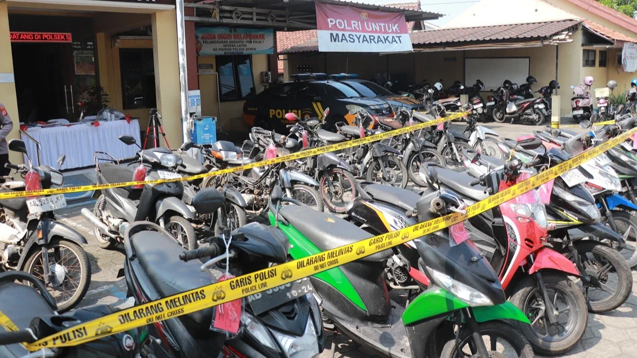 Komplotan Pencuri Beraksi di 50 Indekos Bantul Ditangkap Polisi, Belasan Motor Hasil Curian Ditemukan