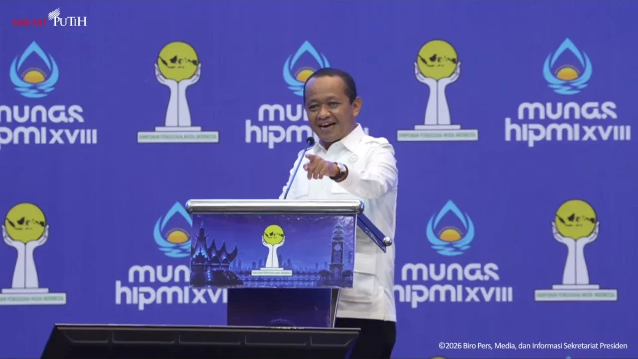 Di Munas Hipmi, Bahlil Puji Prabowo Sebagai Teladan bagi Pengusaha Muda