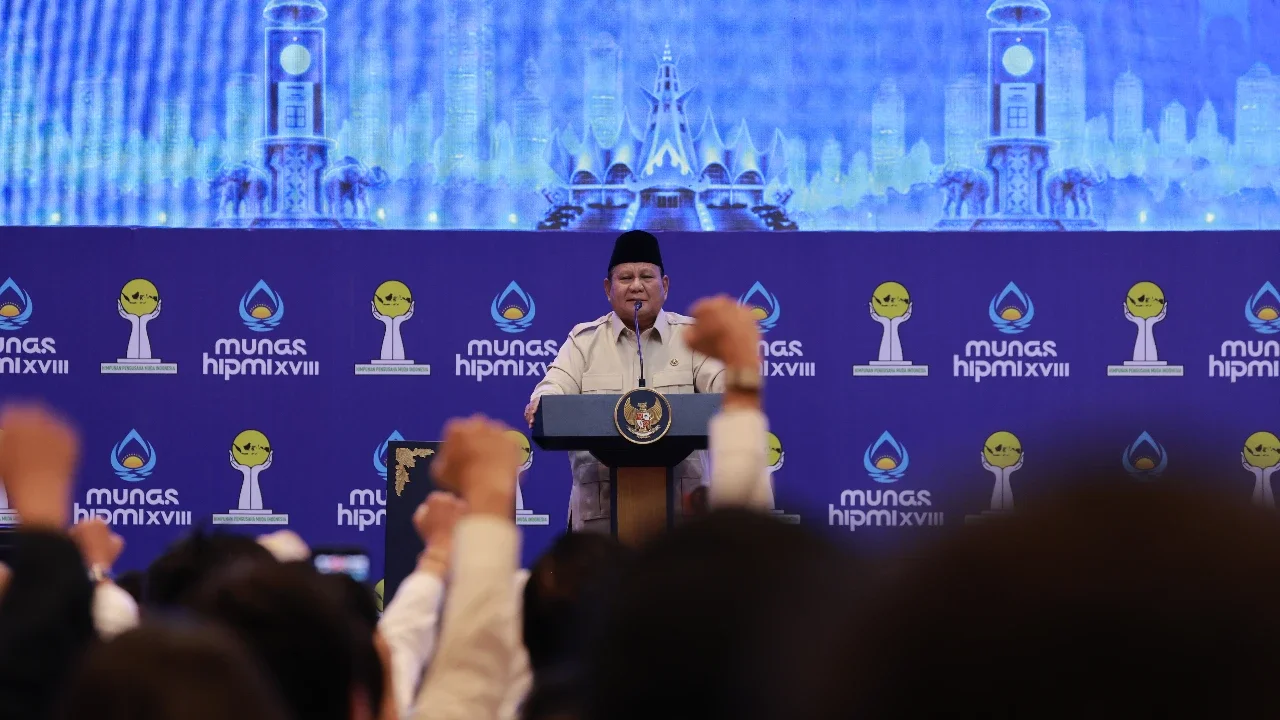 Prabowo di Munas HIPMI