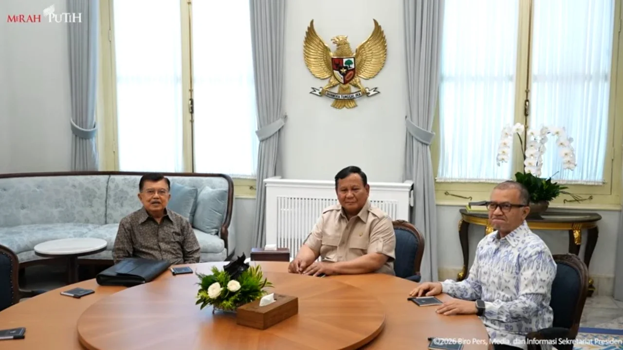 Prabowo dan JK Bertemu Hampir Satu Jam di Istana, Ini yang Dibahas