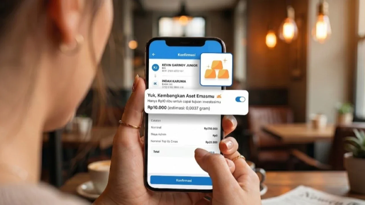 BRI Hadirkan Fitur 'Toggle' Nabung Emas Otomatis di BRImo, Transfer Sekaligus Berinvestasi Mulai dari Rp10 Ribu
