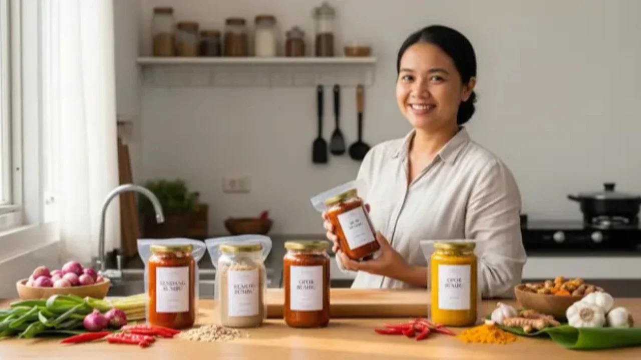 Bisnis Sampingan IRT Reseller Perlengkapan Rumah Tangga Estetik (Foto: AI)