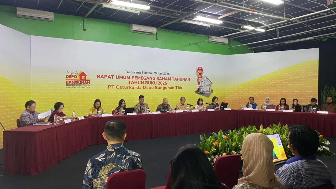 RUPST PT Caturkarda Depo Bangunan Putuskan Sebar Dividen Rp10,2 Miliar