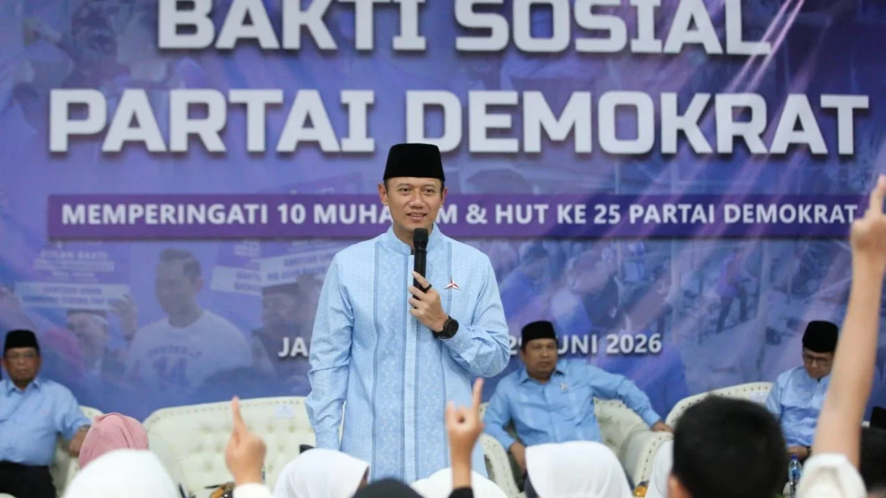 25 Tahun Partai Demokrat: AHY Tekankan Perhatian pada Anak Yatim dan Disabilitas