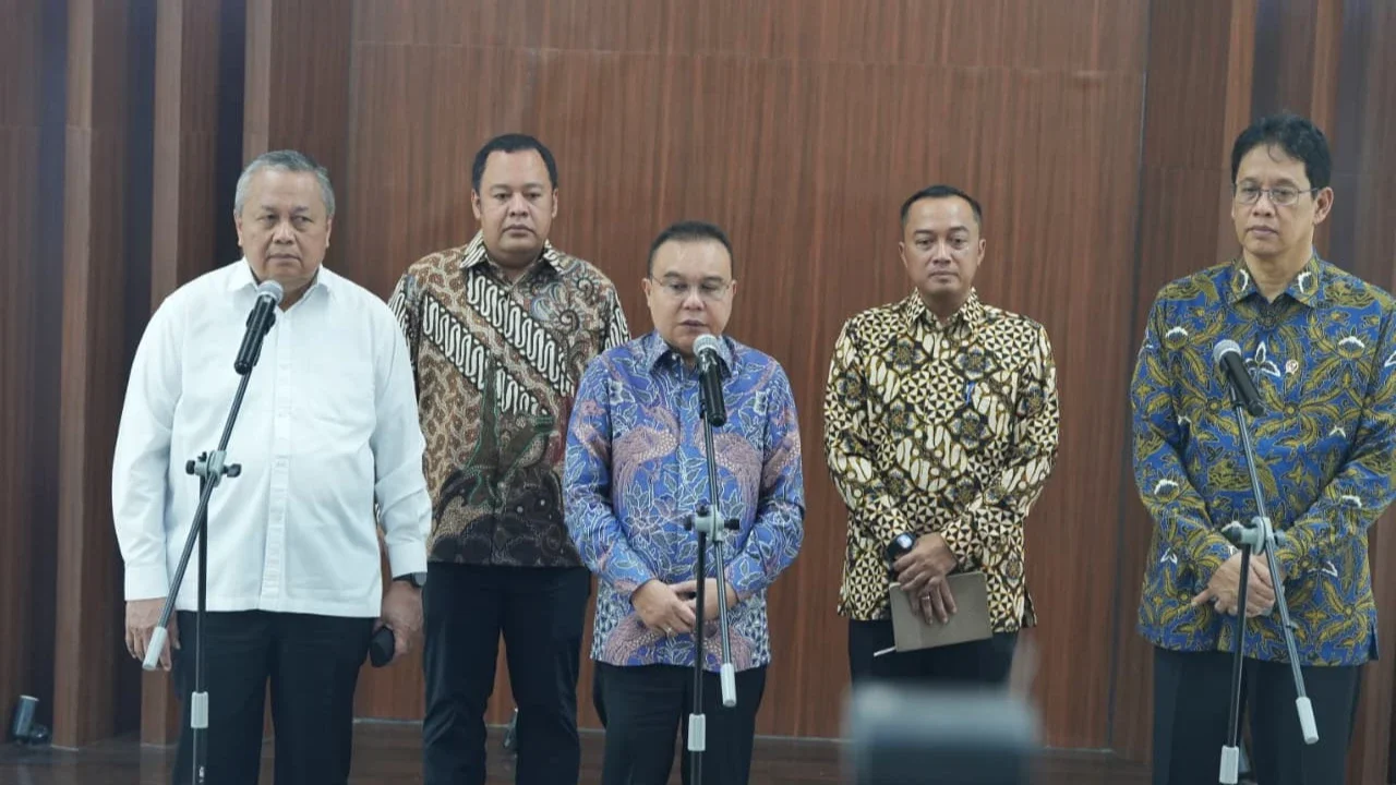 Pertemuan pemerintah, DPR dan BI di DPR, Sabtu (6/62026).