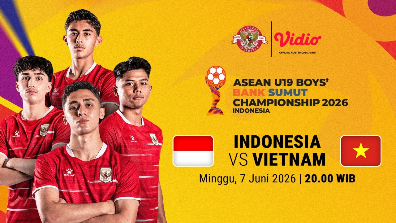 Saksikan ASEAN U-19 Boys Championship 2026 Antara Indonesia vs Vietnam di Vidio