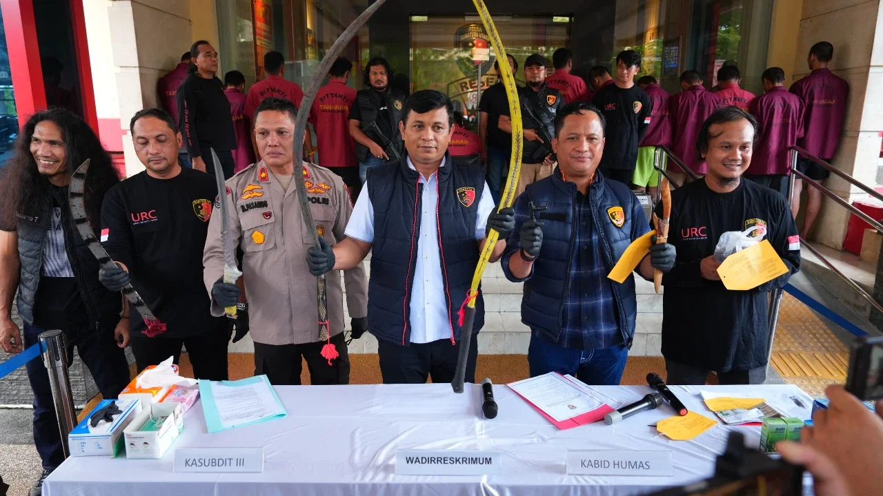 Teror Jalanan Berakhir! Polda Sumut Ringkus Komplotan Begal Geng Motor yang Beraksi di 25 Titik