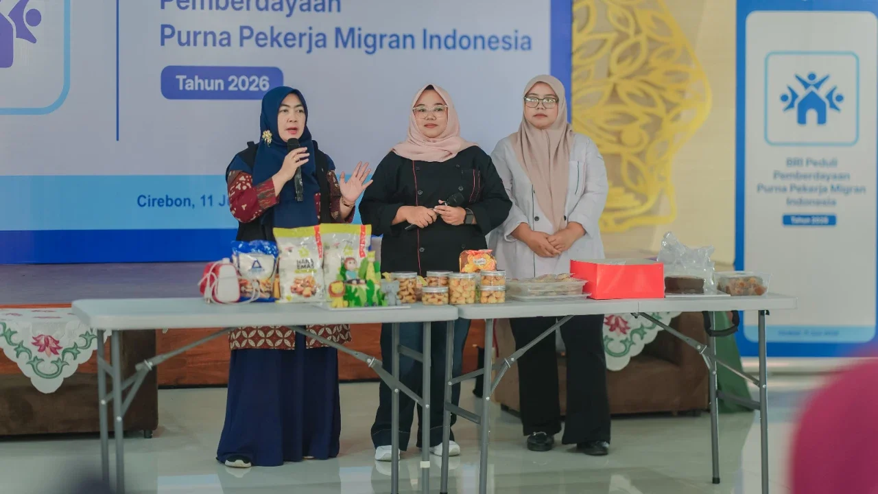 BRI Peduli Latih 60 Purna Pekerja Migran di Cirebon Jadi Wirausaha