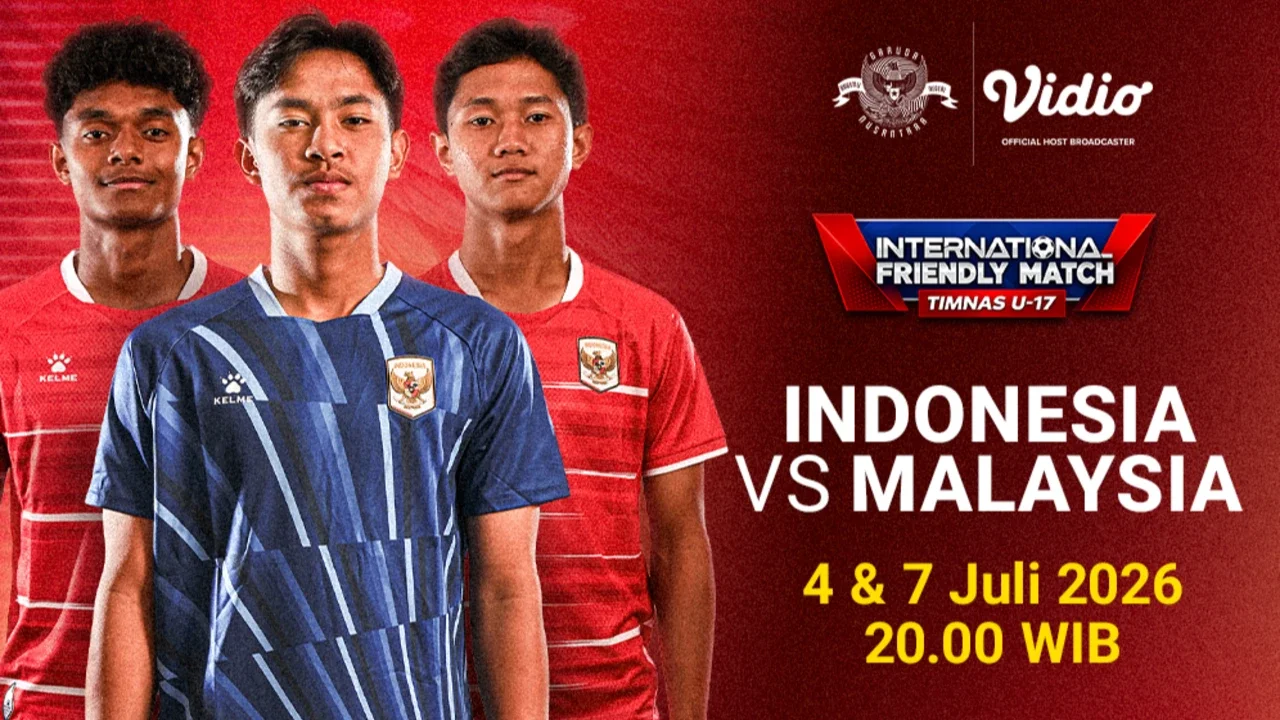 Jadwal Timnas Indonesia U-17: Friendly Match Melawan Malaysia U-17 di Vidio