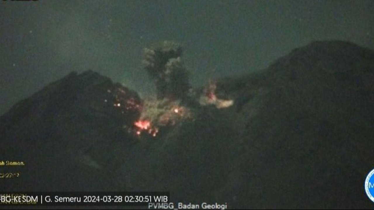 Begini Kondisi Gunung Semeru Setelah Erupsi Menurut Badan Geologi