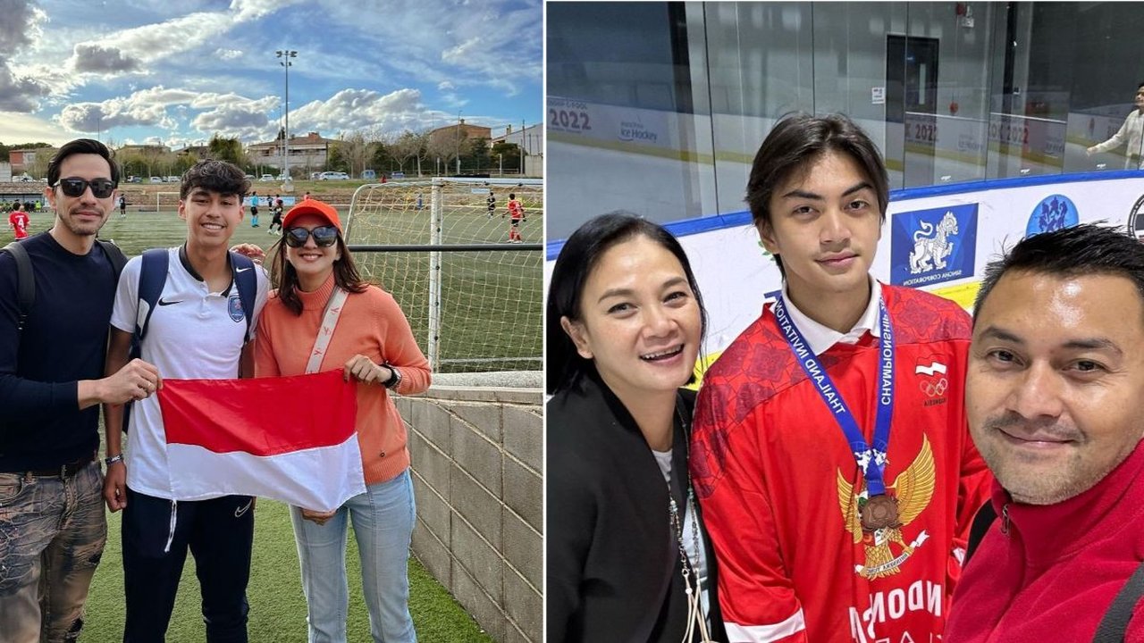 Deretan Momen Seleb Temani Anak Olahraga, Putri Zaskia Mecca yang Jago Main Bola Curi Perhatian