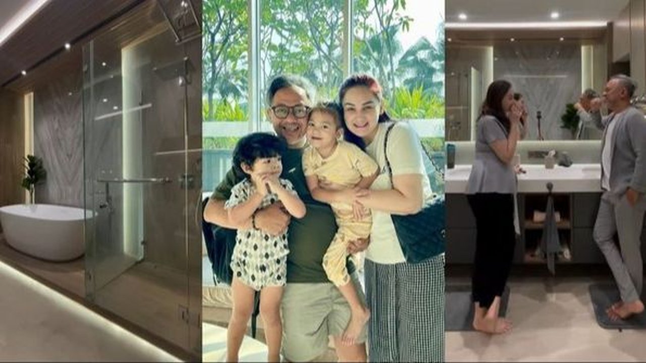 Mewah Banget Bak Resort, Ini Potret Kamar Mandi Mona Ratuliu yang Jadi Tempat Ngobrol Paling Asik Bareng Suami
