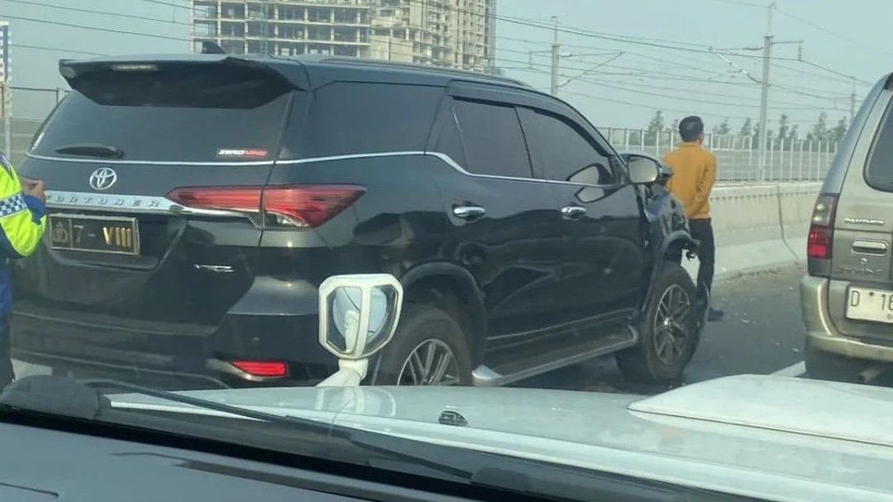 Biasa Dipakai Karolog Polda Jabar, Mobil Fortuner Pemicu Kecelakaan di Tol MBZ Dikemudikan Ajudan