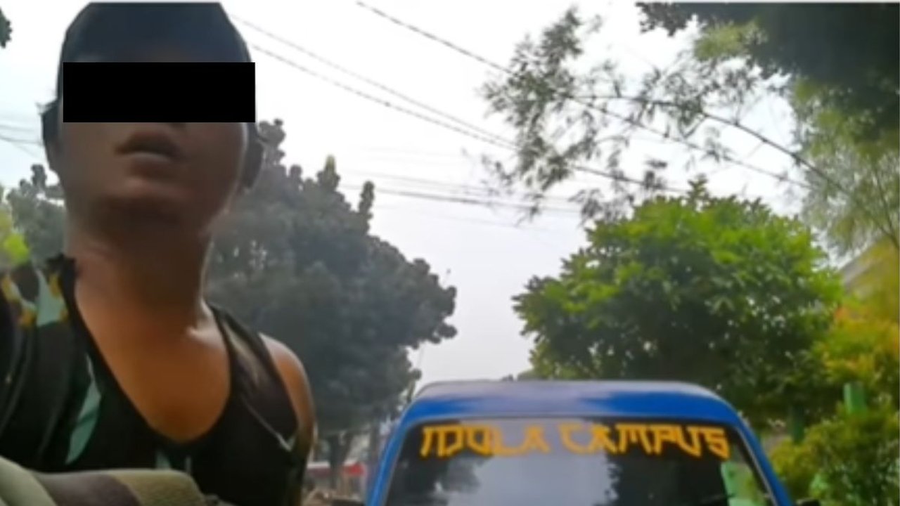 Sopir Angkot Lawan Arah Ditegur Pemotor Malah Ngamuk Sampai Main Tangan, Menantang Dilaporkan ke Polisi