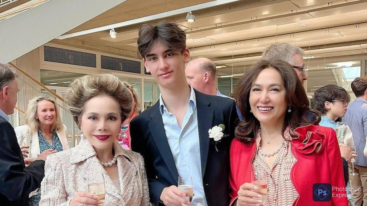 Jarang Tersorot, Potret Ganteng Kiran Cucu Soekarno yang Baru Lulus SMA Pose Bareng Teman Satu Geng