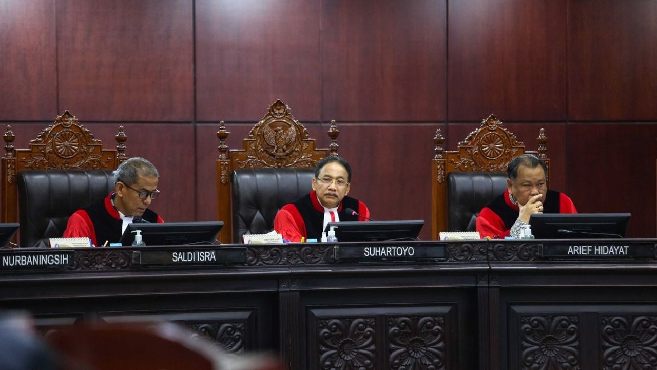 Hakim Ketua MK Larang Interupsi saat Sidang Putusan Sengketa Pileg 2024