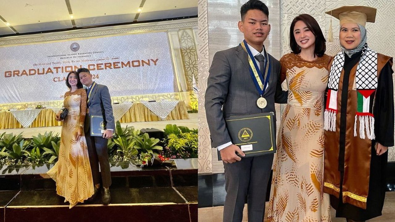 Sosok Ganteng Gabriel Anak Dewi Perssik yang Berhasil Selesaikan SMA