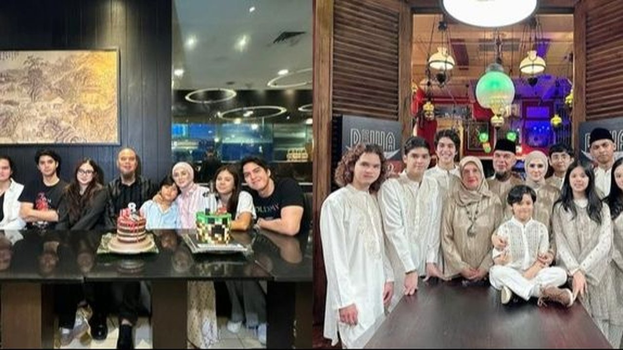Momen Kedekatan Ahmad Dhani Kumpul dengan 7 Anaknya, Rame!