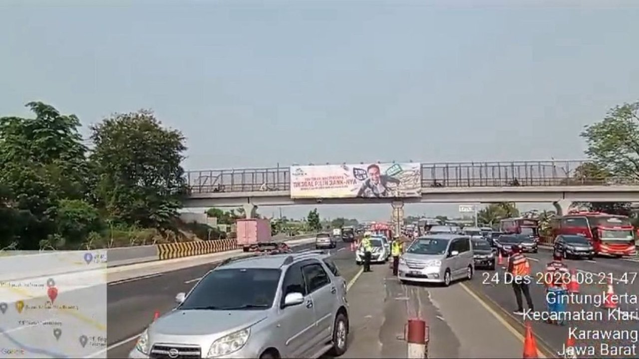 Perhatian, Tiga Titik Ruas Tol Cikampek-Jakarta Sedang Ada Pekerjaan Jalan