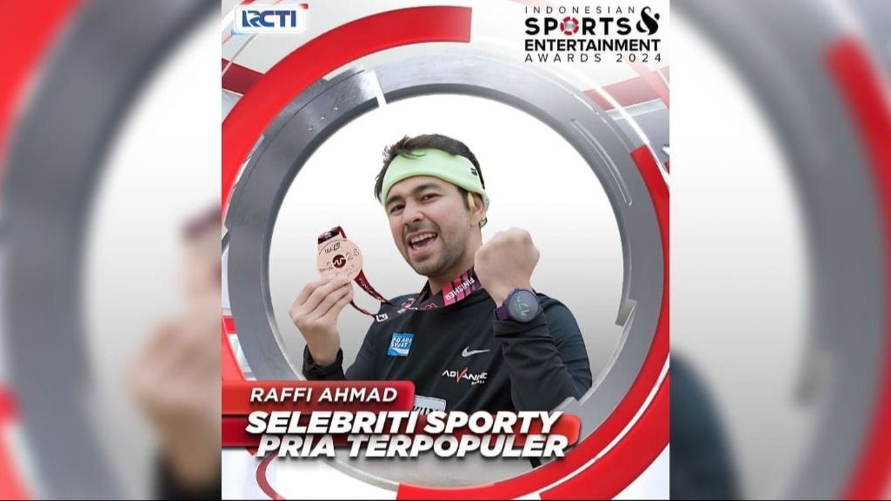 Raffi Ahmad Raih Penghargaan Selebrity Sporty Terpopuler, Netizen 'Ini Baru Layak jadi Pemenang'