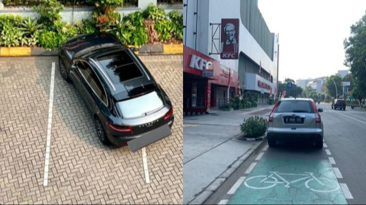 10 Potret Mobil Parkir Sembarangan, Bikin Emosi Karena Asal-asalan
