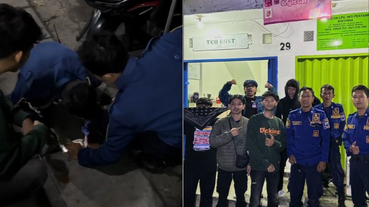Pria Ini Kewalahan saat Kunci Motornya Jatuh ke Got, Aksi Damkar Datang Beri Bantuan Tuai Pujian