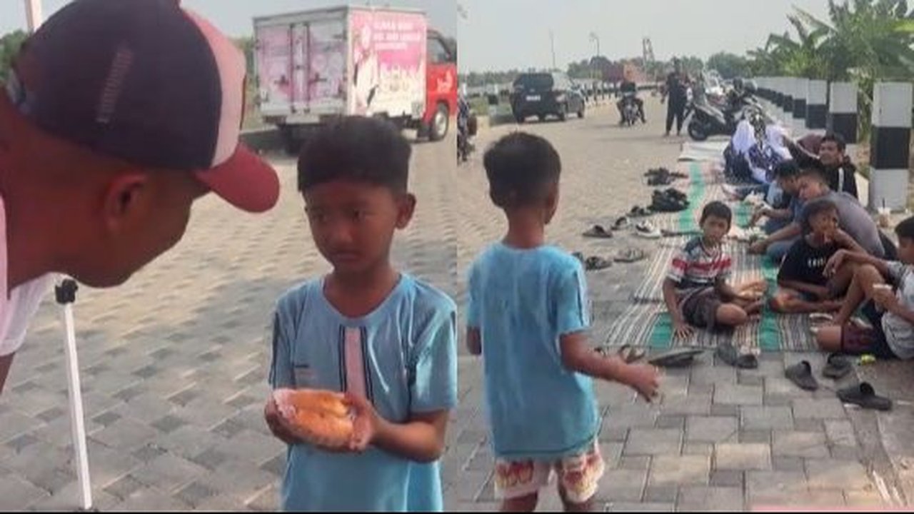 Tak Mau Minta Lebih saat Ditraktir Gorengan Gratis, Aksi Bocah Ini Bikin Salut
