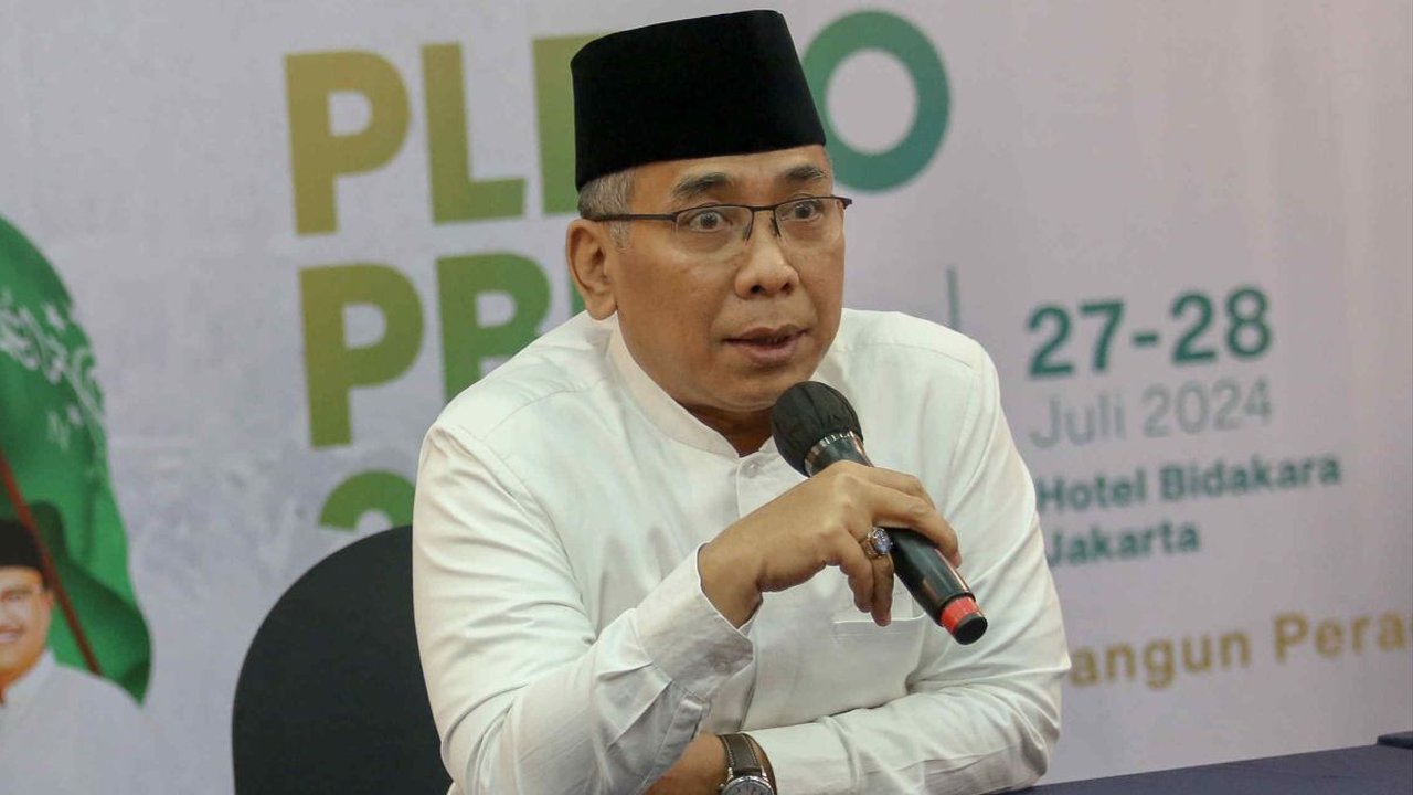 FOTO: Ekspresi Ketum PBNU Angkat Bicara Soal Kemungkinan Pengambilalihan PKB