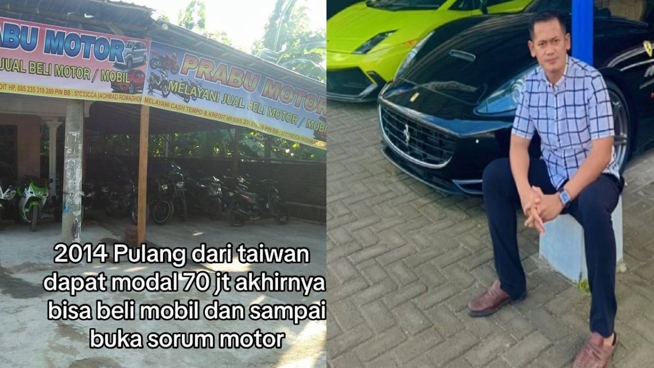 Dulu Jadi TKI yang 'Numpang' Foto di Mobil Orang, Kini Bisa Pose dengan Ferrari di Rumah Sendiri