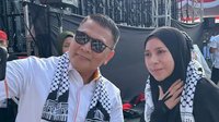 Meski Beda Partai, Melly Goeslaw Penuhi Undangan Mardani Ali Sera di Aksi Bela Palestina: Kemanusiaan Tak Pandang Parpol