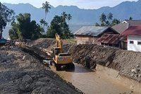 Kementerian Pekerjaan Umum dan Adhi Karya Percepat Penanganan Sungai Pascabanjir Sumbar